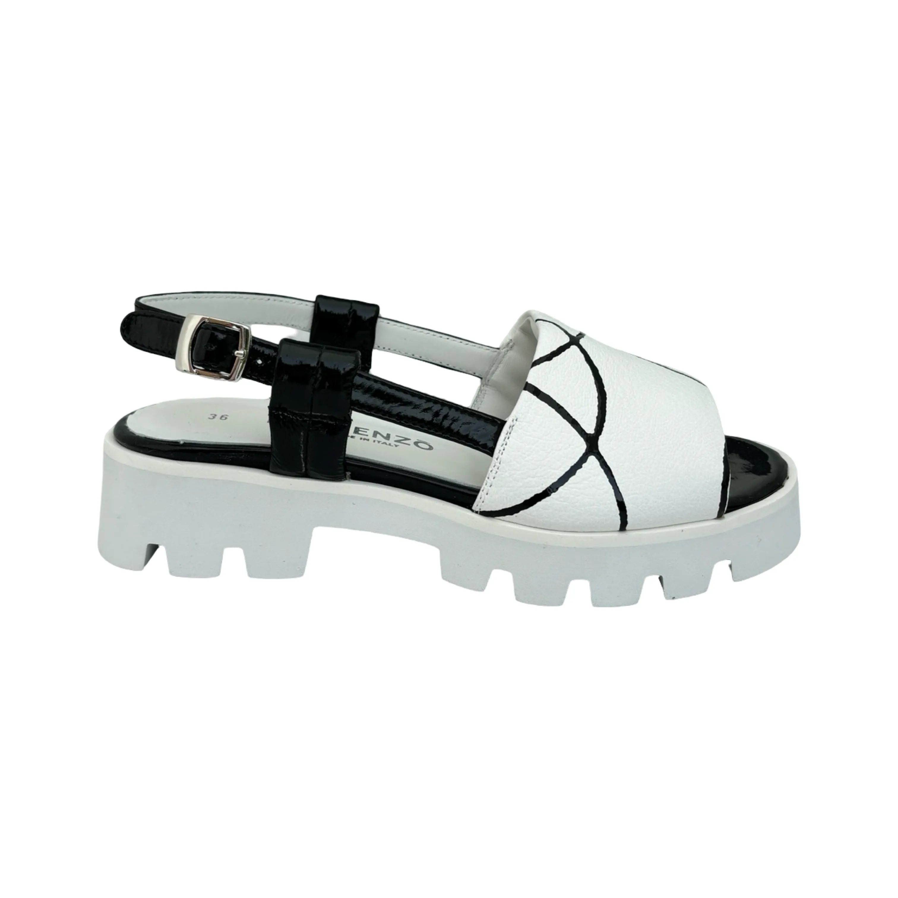 11227 St Tropez B/W Sandal