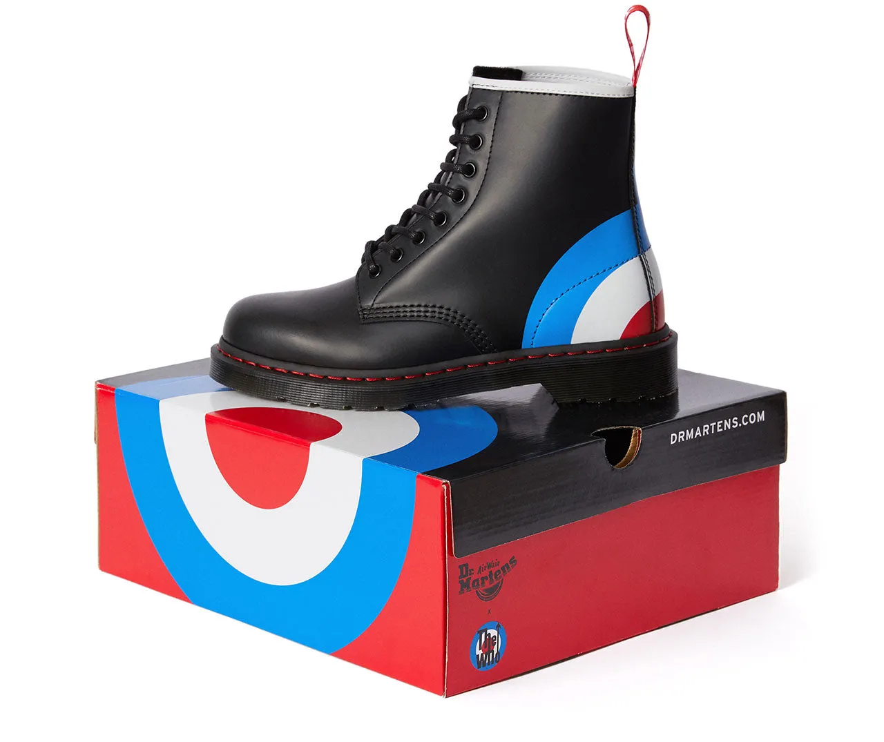 1460 The Who Black Target Smooth Boots