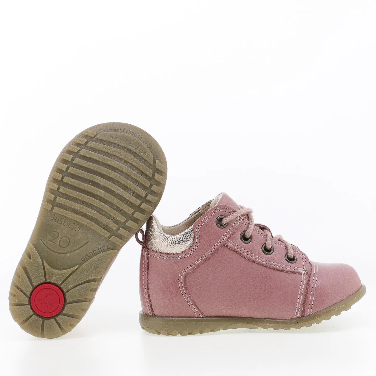 (2069G) Emel Lace Up First Shoes