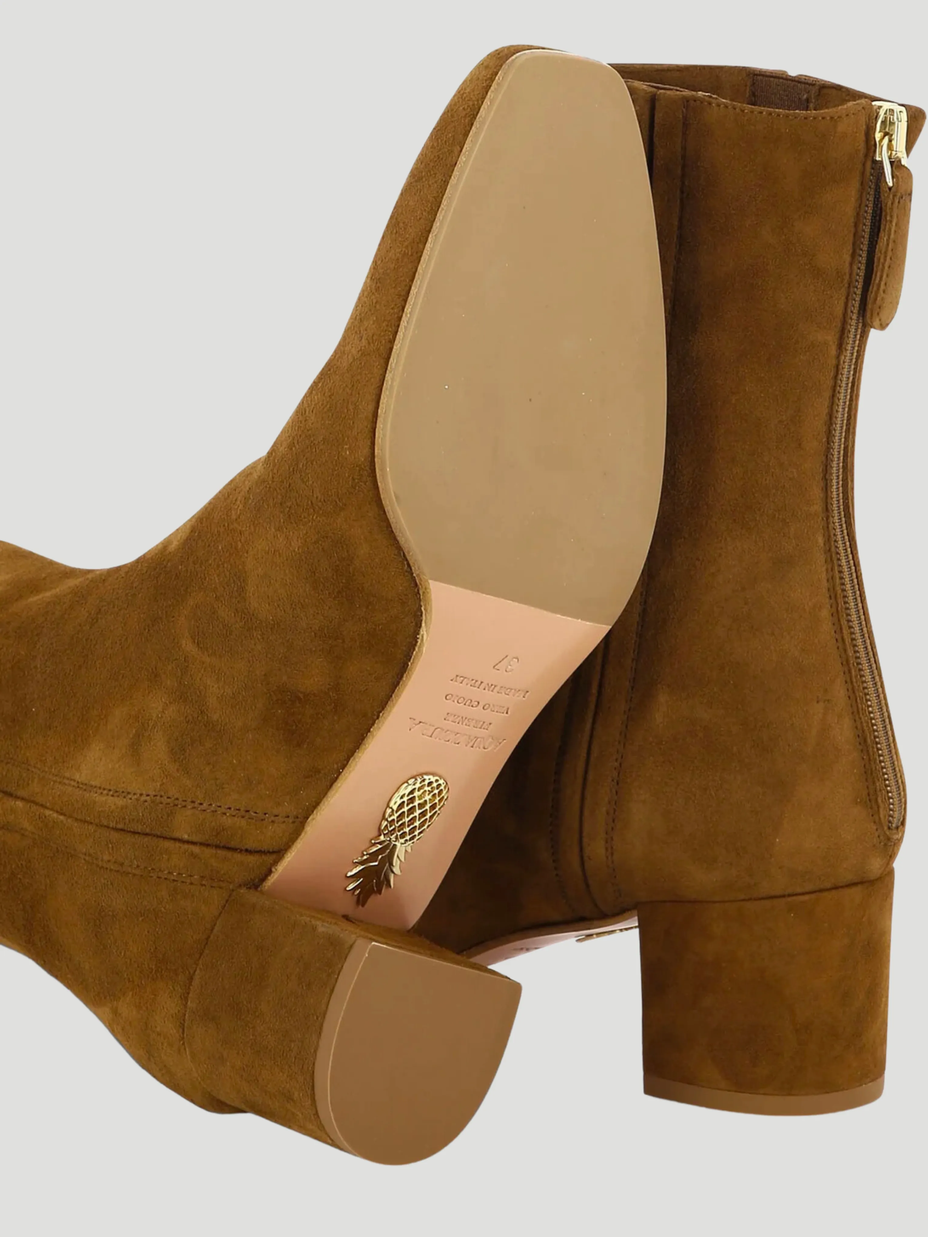 50mm Suede Groove Ankle Boot