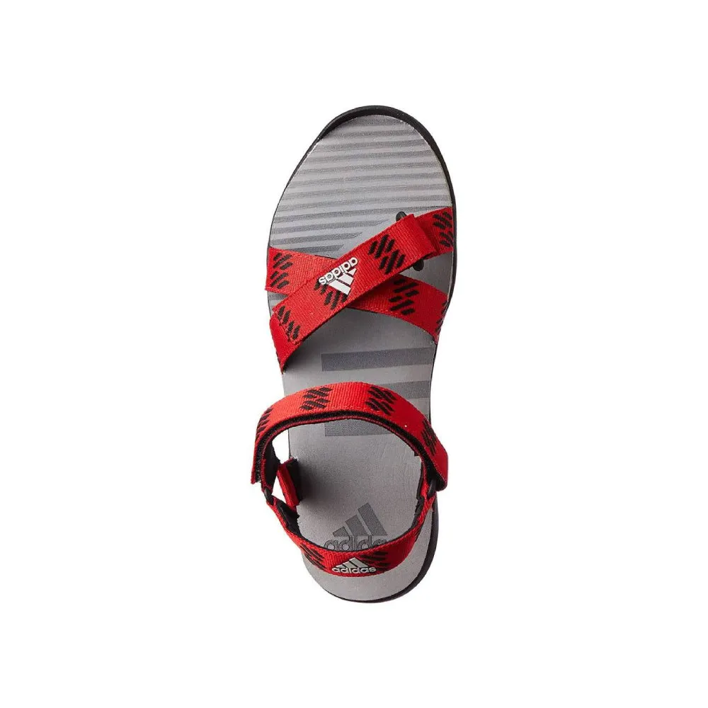 Adidas Men's Moary Sandal (Better Scarlet/Core Black/Stone)