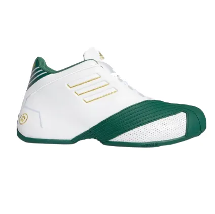 Adidas Men's T-Mac 1 Shoes - Cloud White / Gold Metallic / Team Dark Green