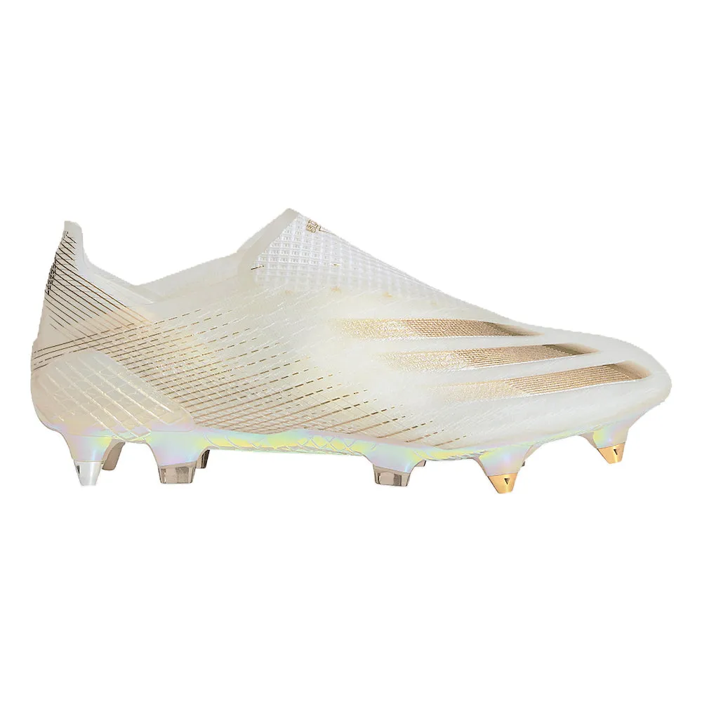 adidas Men's X Ghosted  SG Cloud White/Metallic Gold Core Black