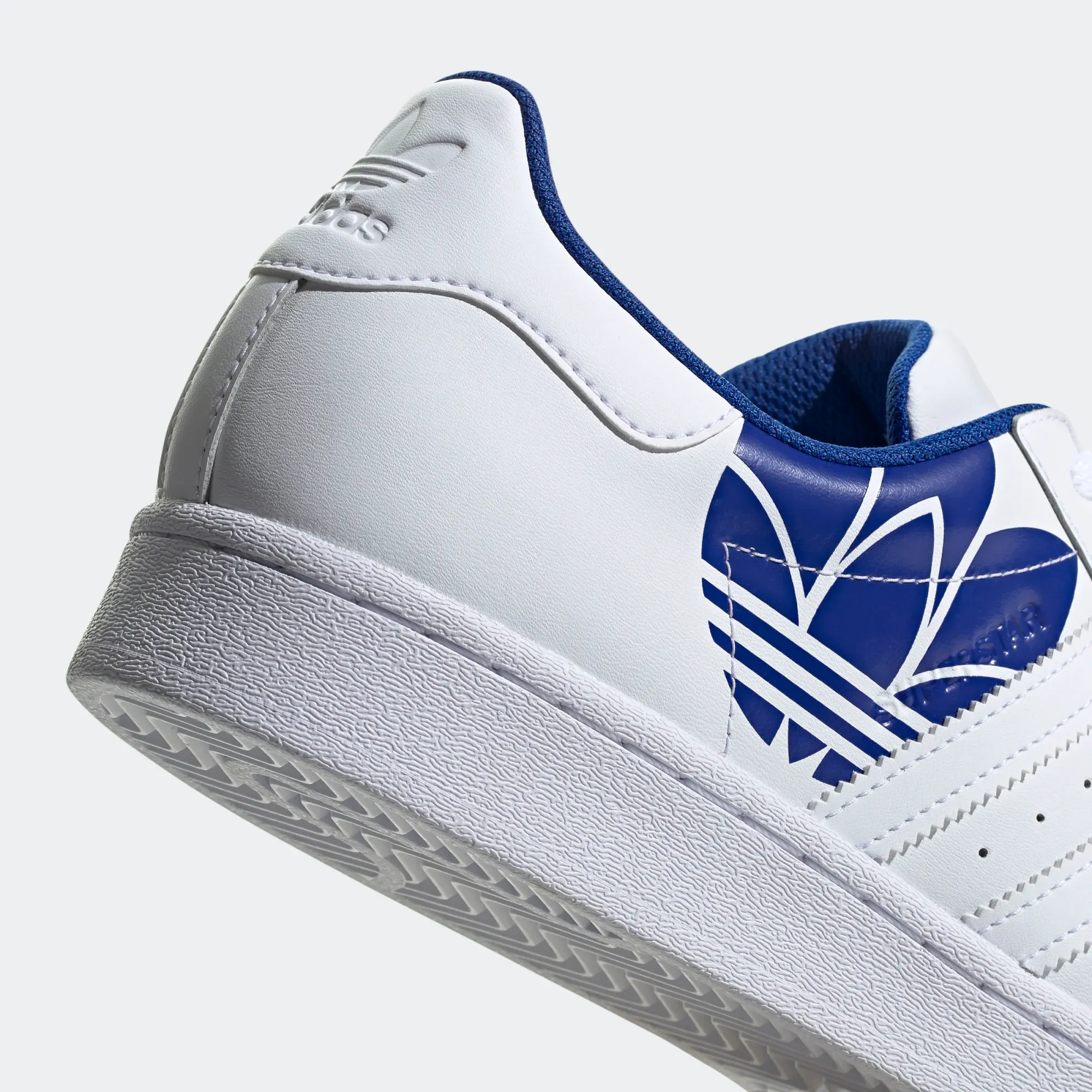 Adidas Superstar Shoes - Cloud White / Royal Blue