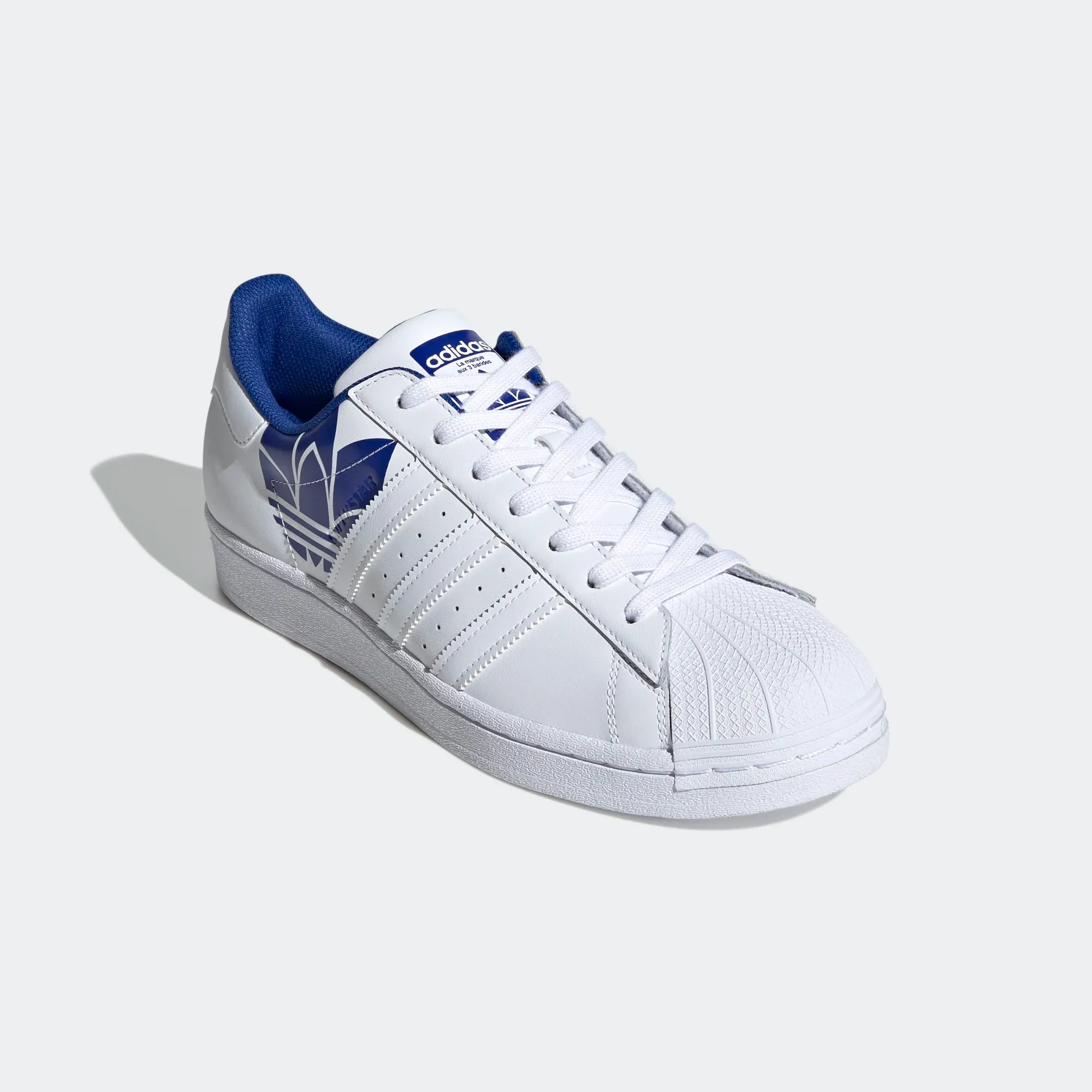 Adidas Superstar Shoes - Cloud White / Royal Blue