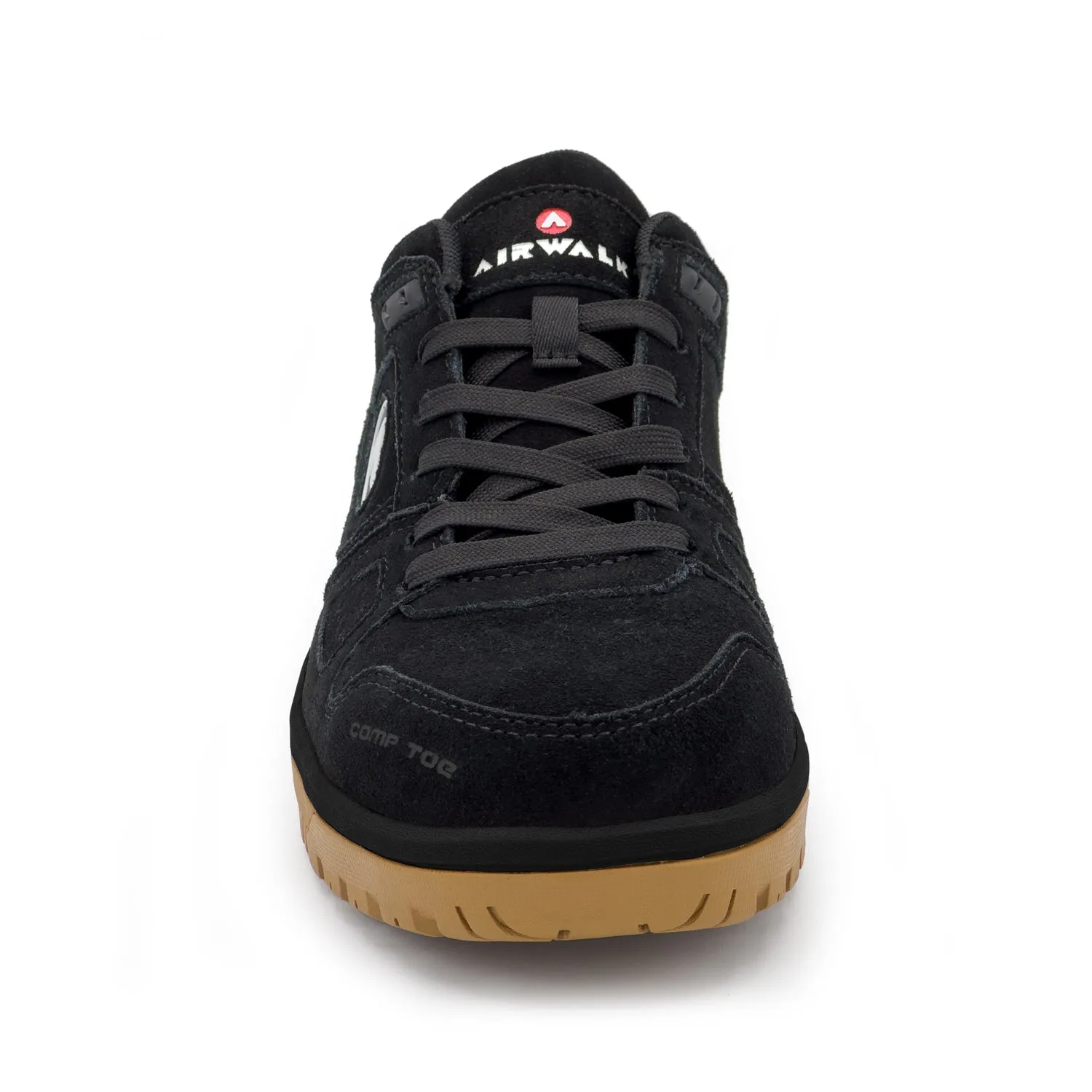 AirWalk Womens Mongo Black/Gum Suede CT EH Work Shoes