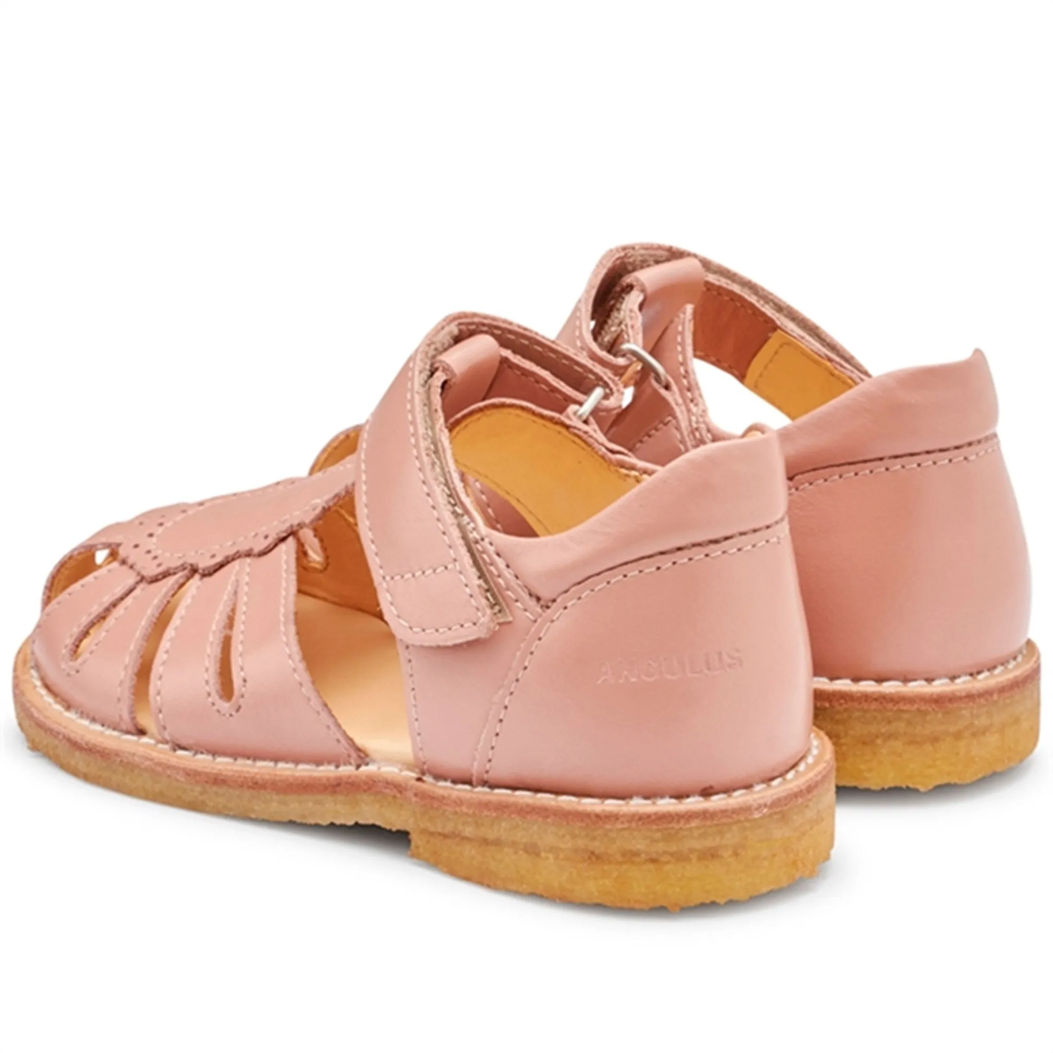 Angulus Sandal W. Velcro Dark Peach