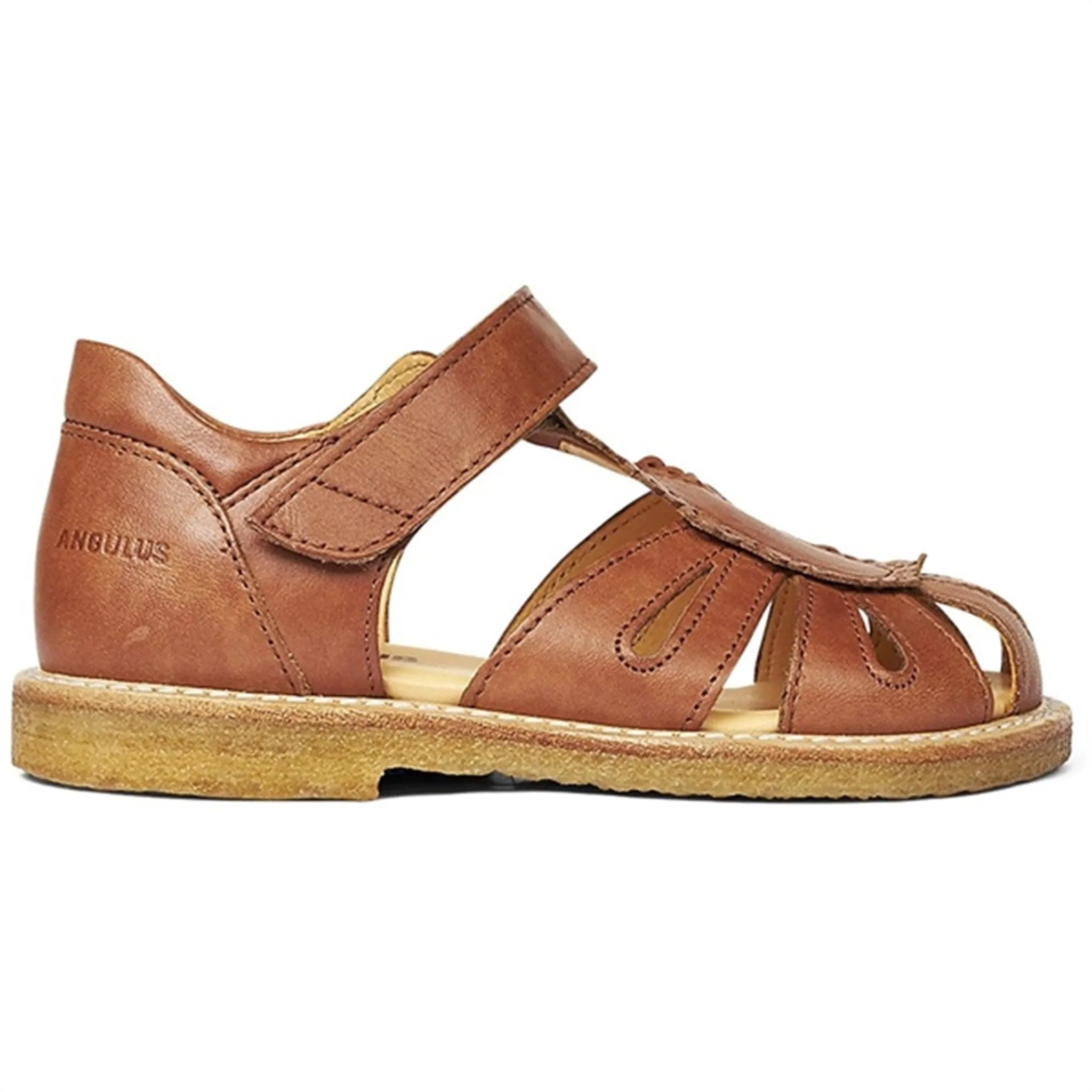 Angulus Sandal W. Velcro Tan