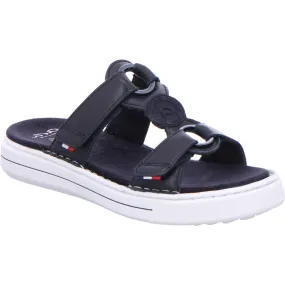 Ara Ladies Adjustable Mule Sandal Navy