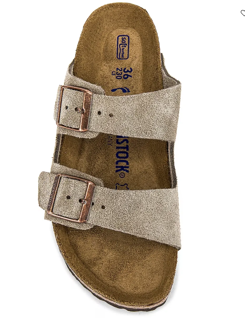 Arizona suede soft footbed