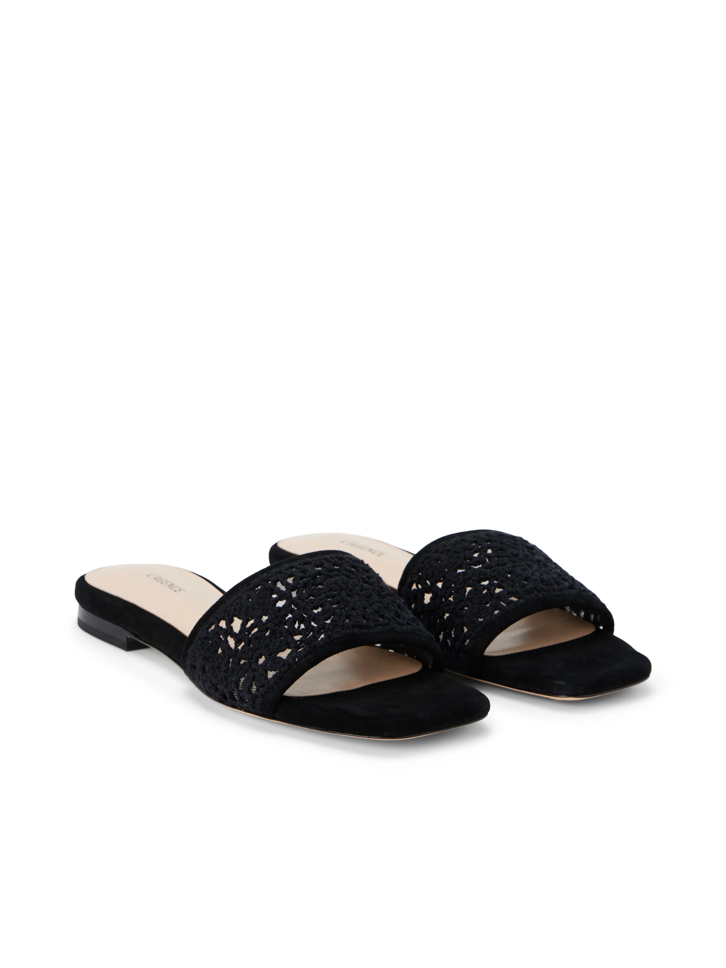 Armelle Crochet Slide Sandal