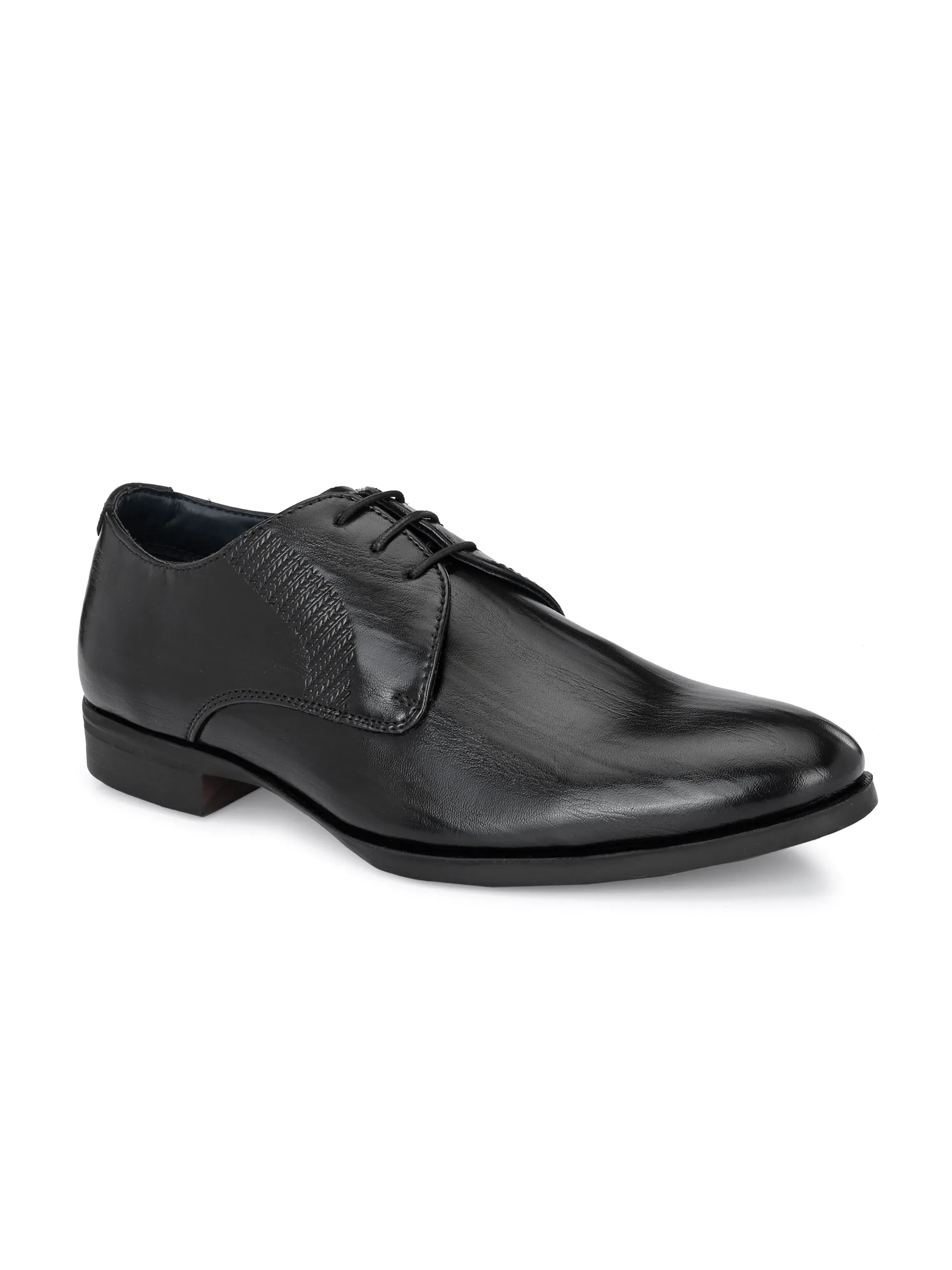 Barrel Black Derby Shoes