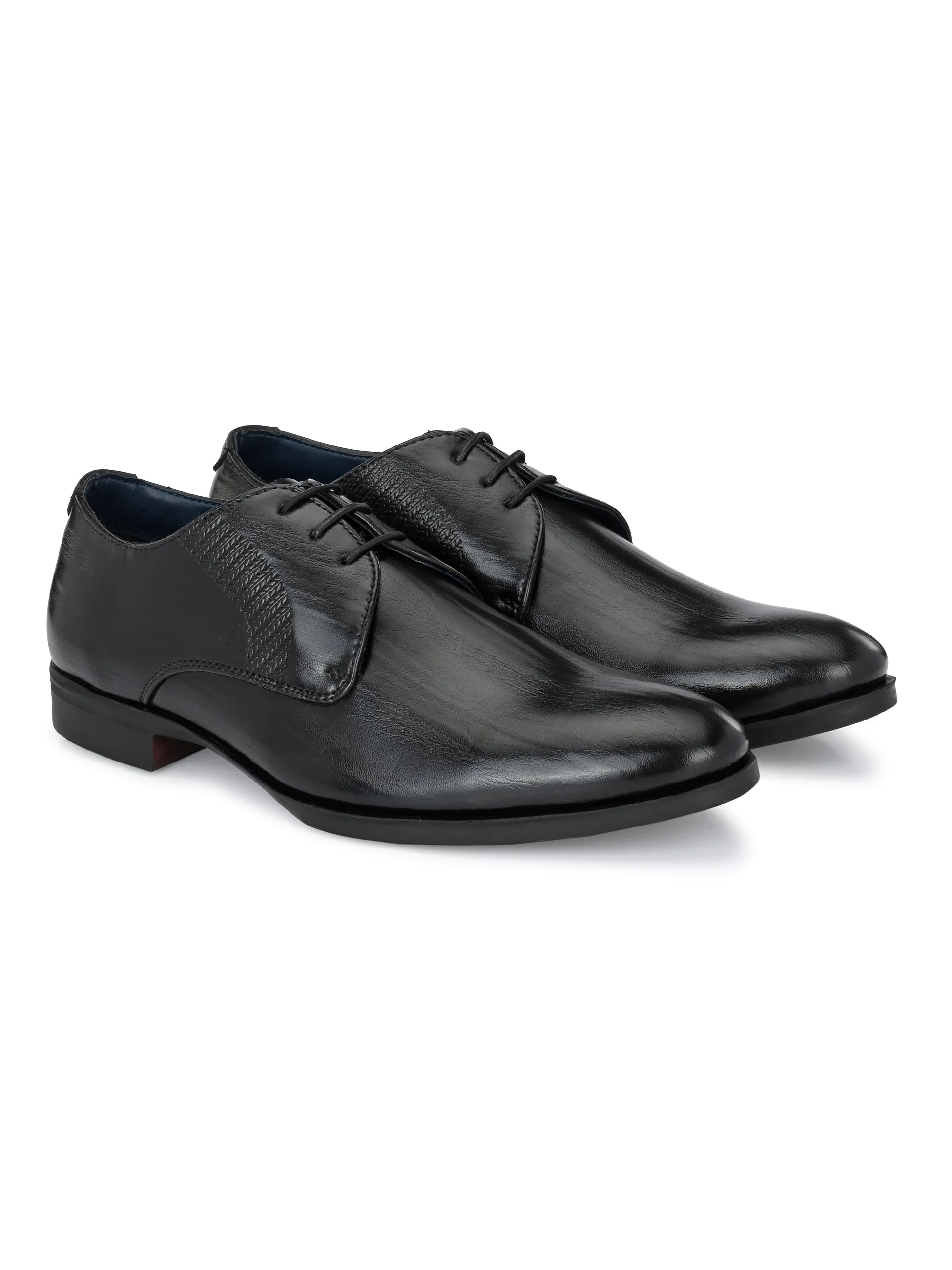 Barrel Black Derby Shoes