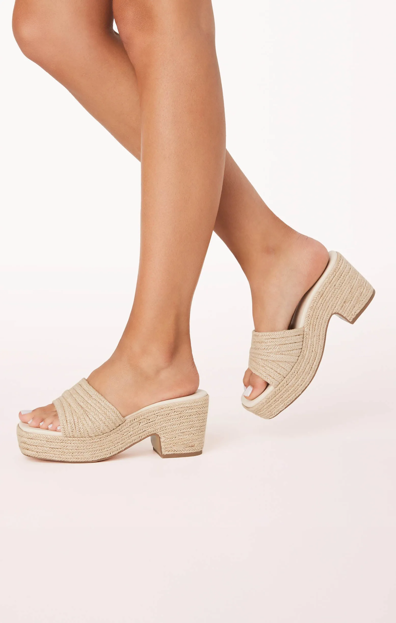 Billini Braylee Platform Sandal ~ Natural Rope