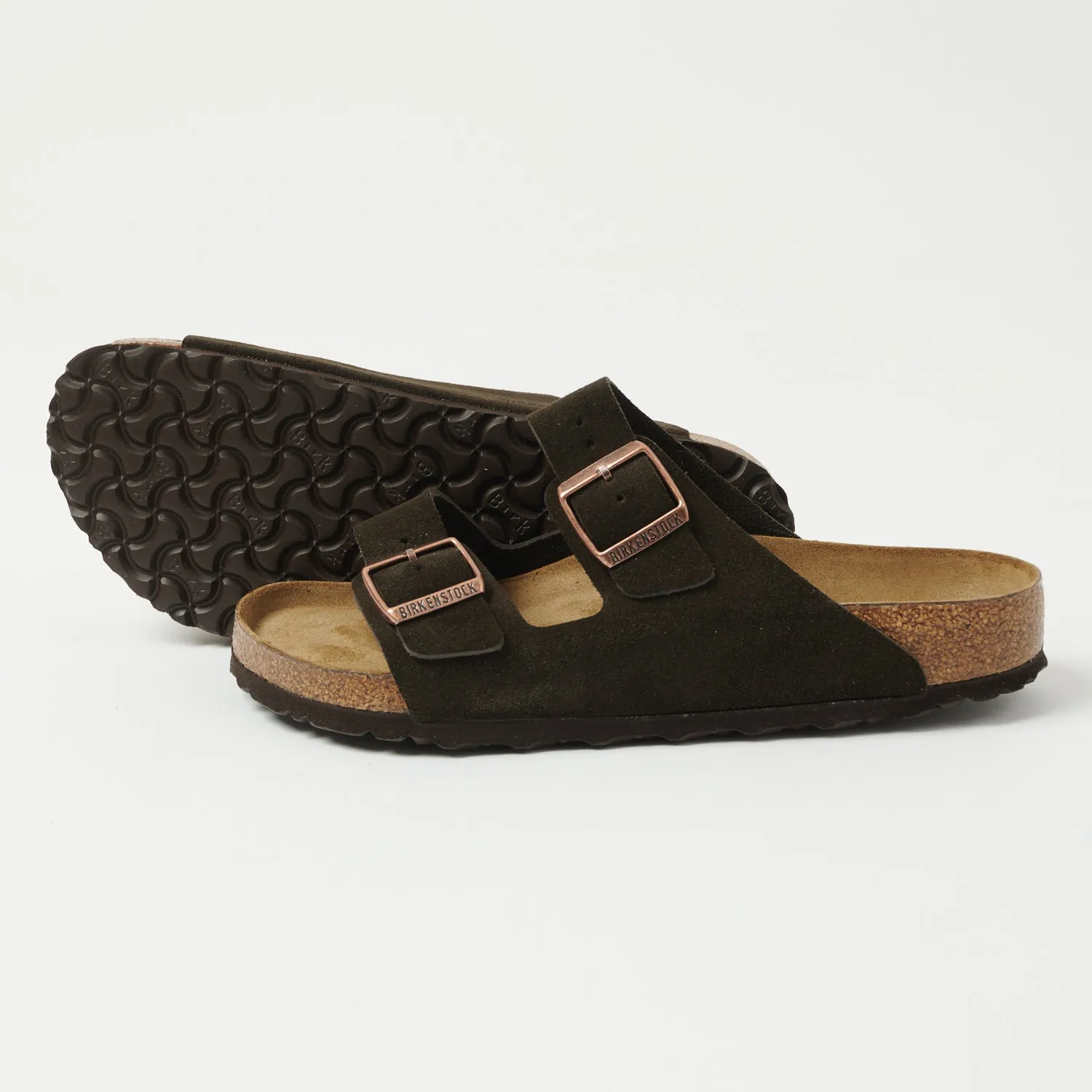 Birkenstock Arizona Suede Leather Sandal - Mocha