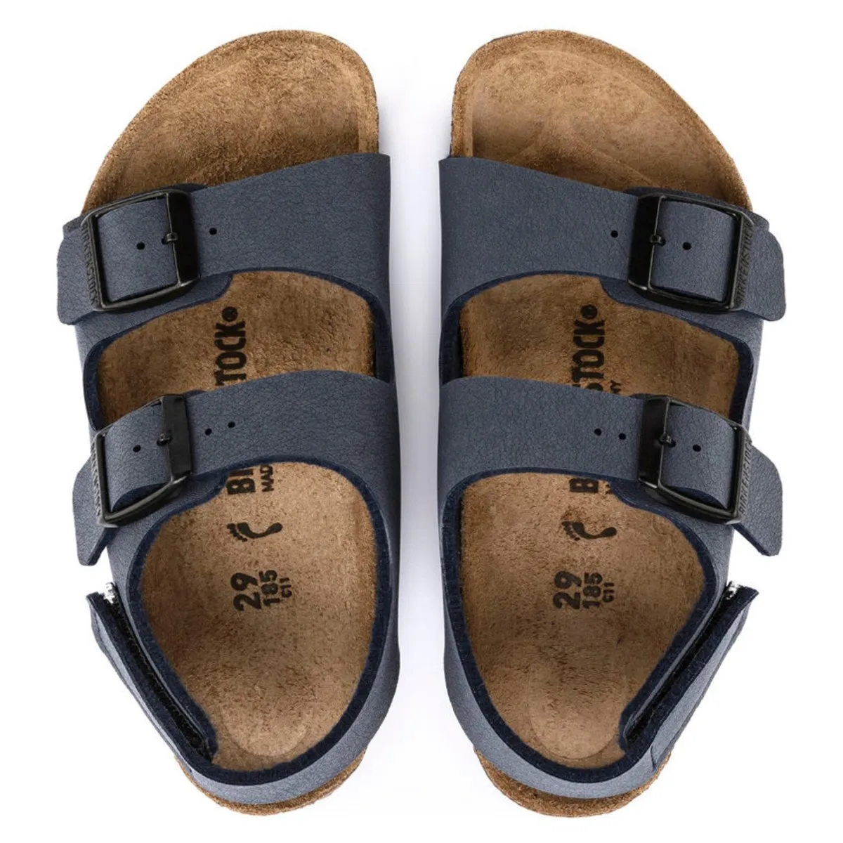 Birkenstock Boy's Milano Navy Canvas H&L