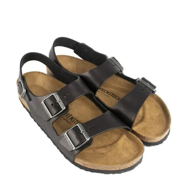 Birkenstock Milano Regular Sandal Vintage Wood Black