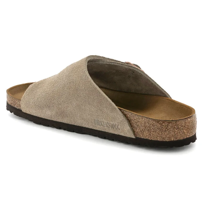 Birkenstock Taupe Zurich Suede Leather Sandal