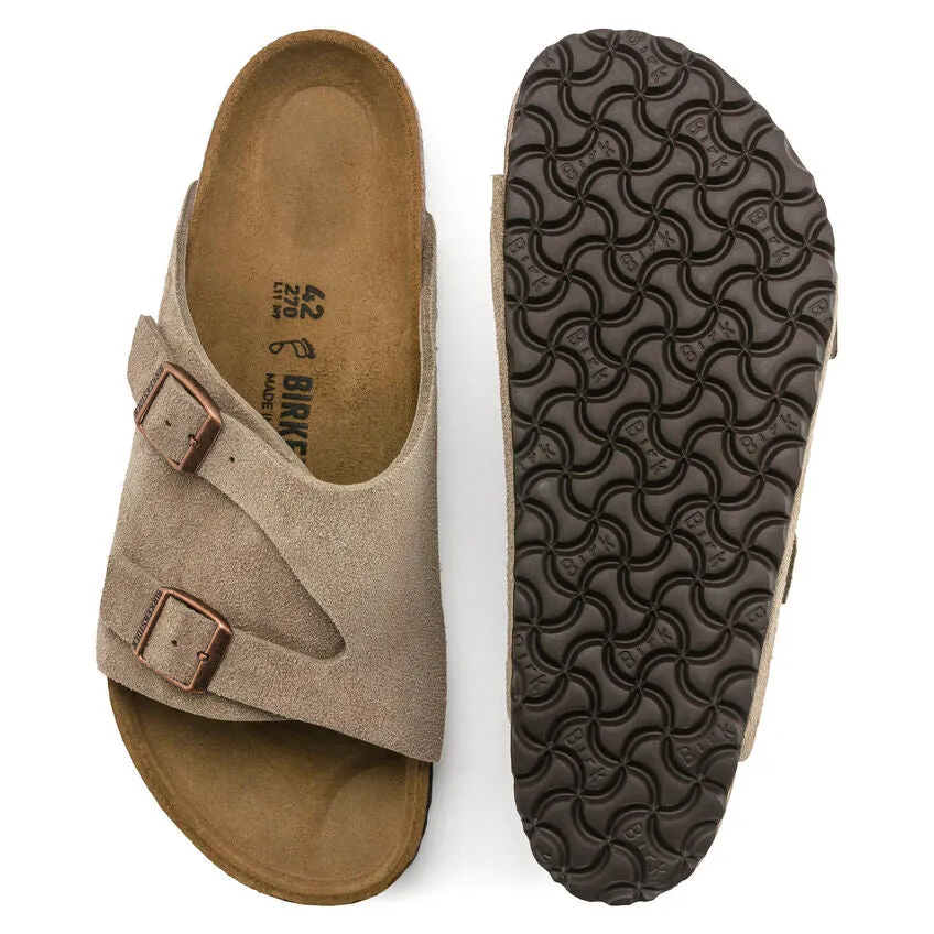 Birkenstock Taupe Zurich Suede Leather Sandal