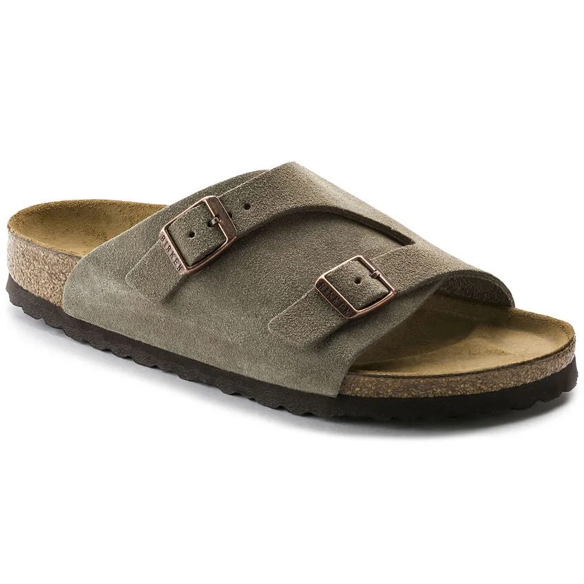 Birkenstock Taupe Zurich Suede Leather Sandal