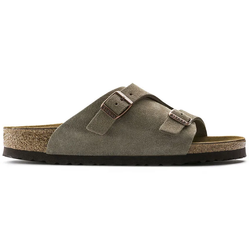 Birkenstock Taupe Zurich Suede Leather Sandal