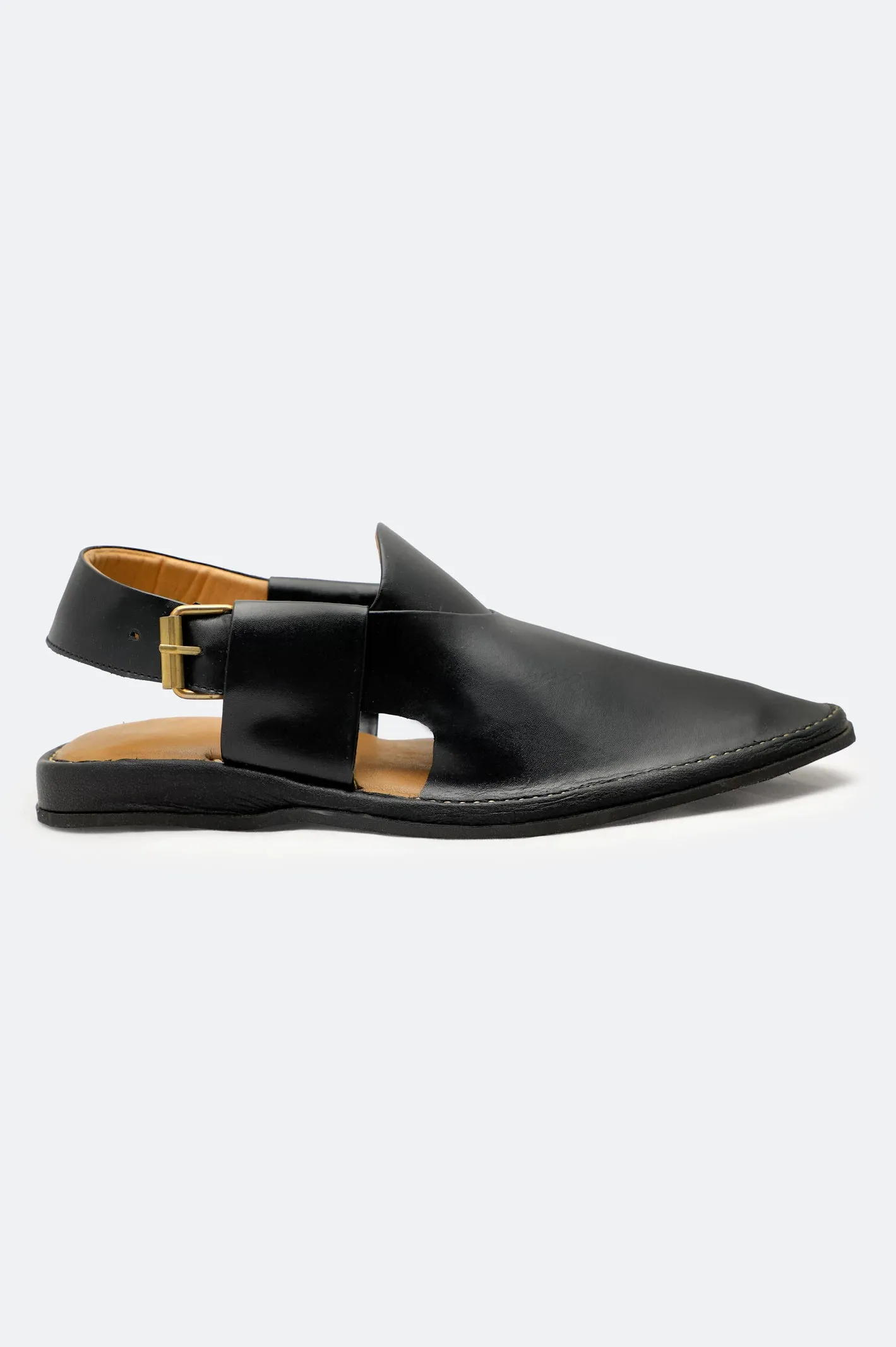 Black Casual Peshawari Sandal