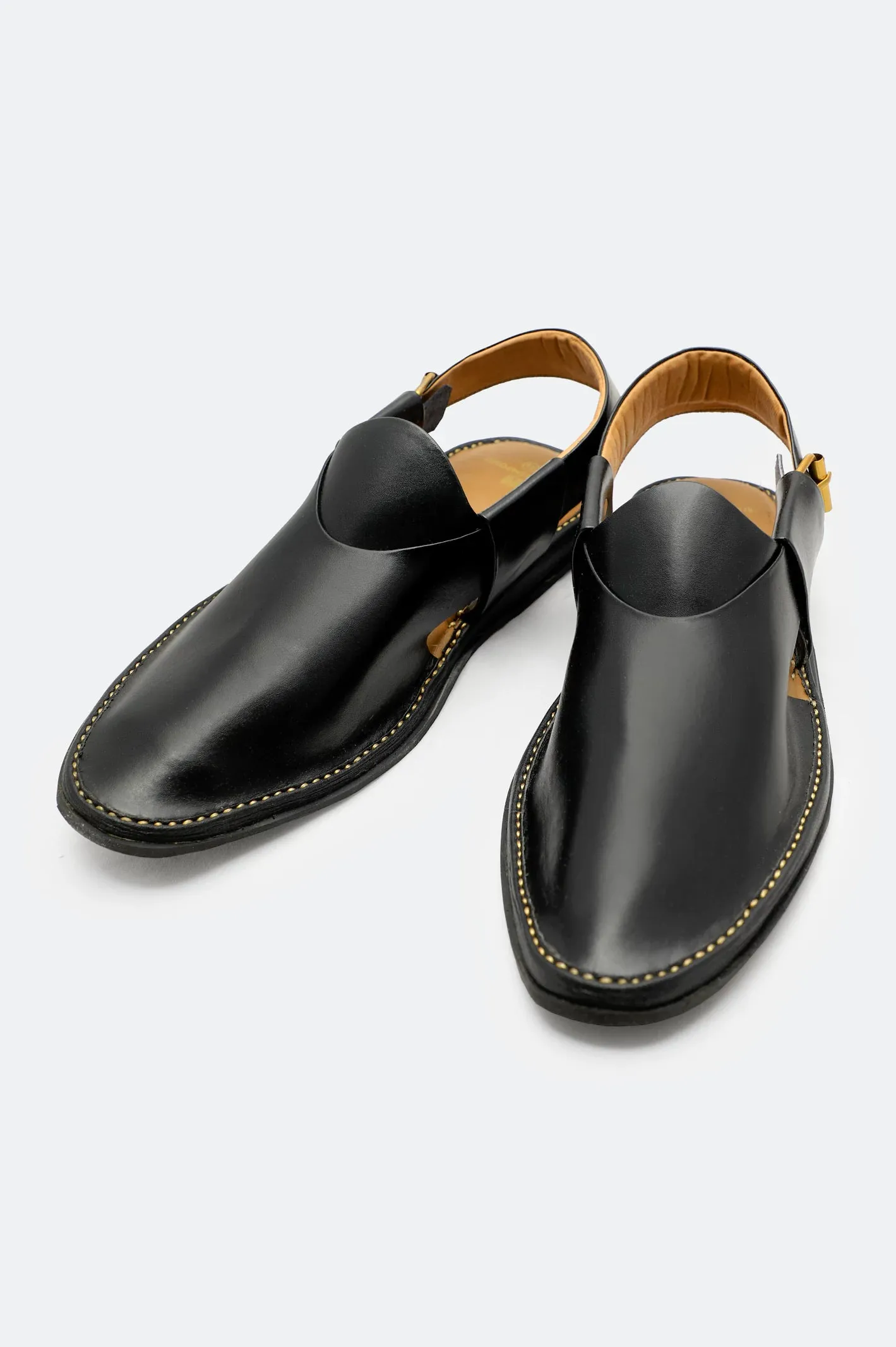 Black Casual Peshawari Sandal