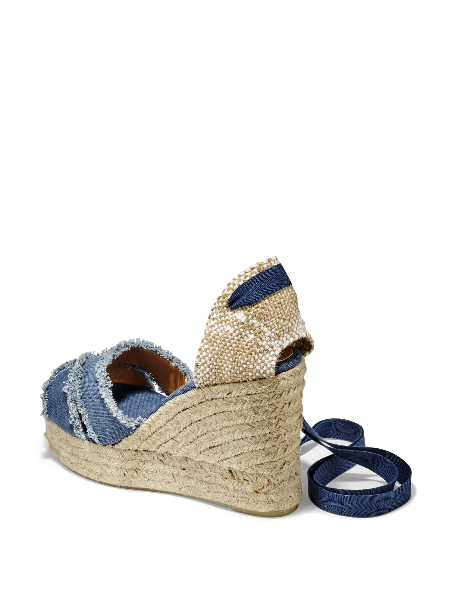 Bluma Denim Canvas Wedge Espadrille Sandal