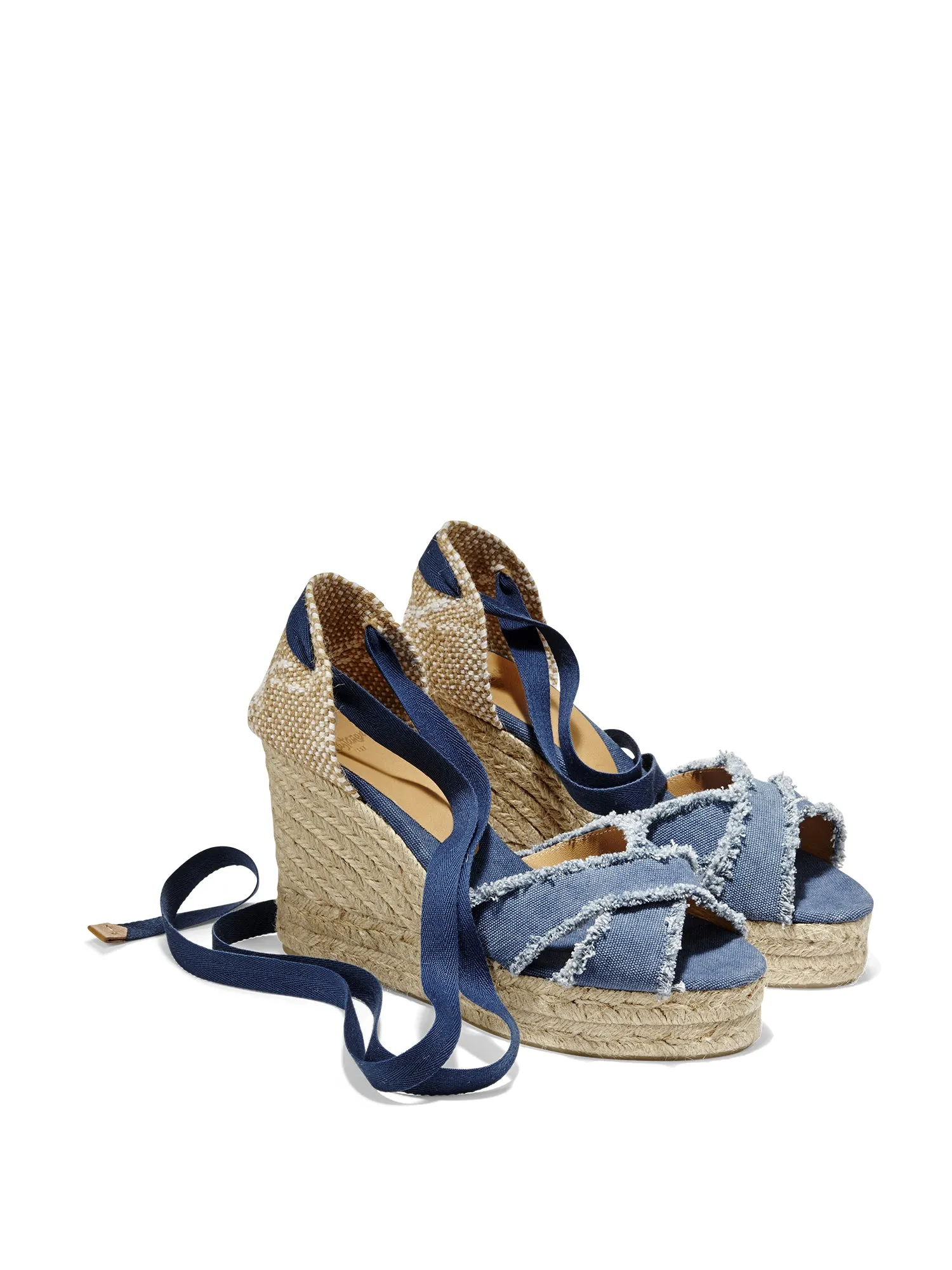 Bluma Denim Canvas Wedge Espadrille Sandal