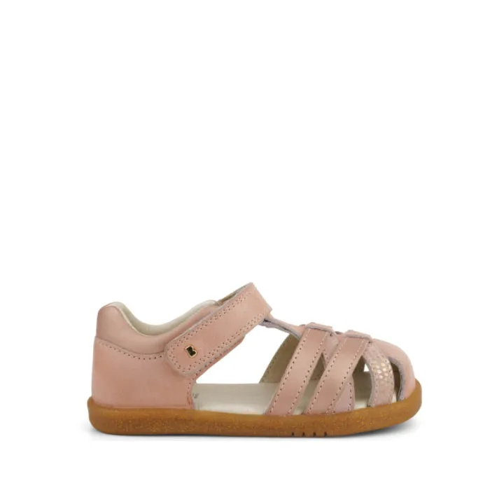 Bobux Iwalk IW Cross Jump Kids Pink Leather Sandal 636701