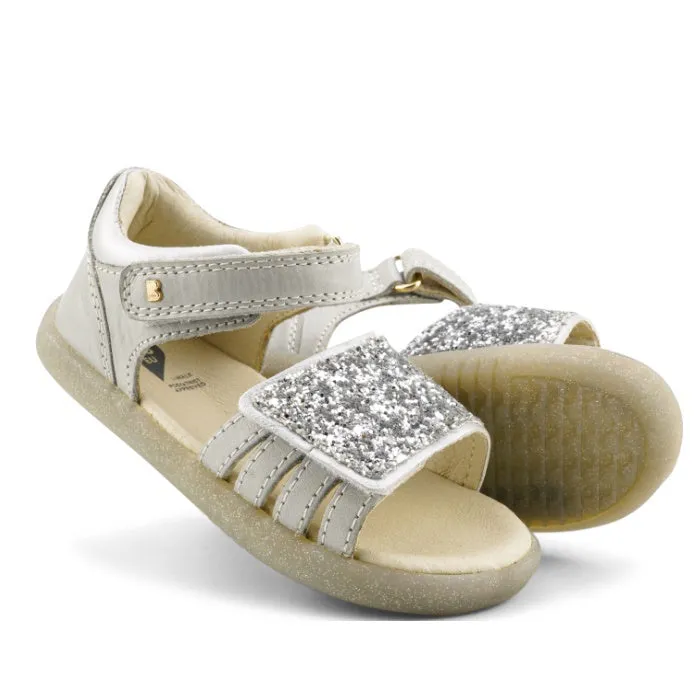 Bobux iwalk IW Gem Girls Leather Sparkle Sandal Silver