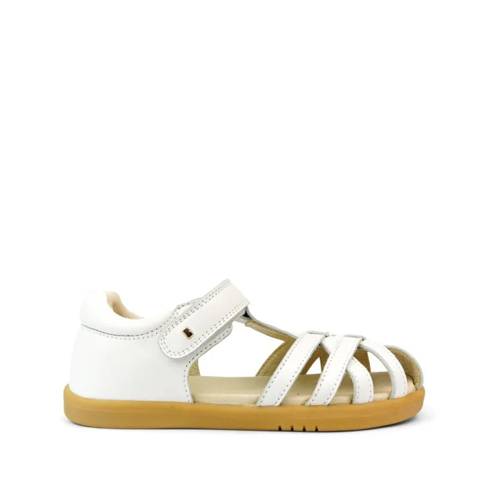 Bobux Kids   Plus Girls Cross Jump White Leather Sandal 837006