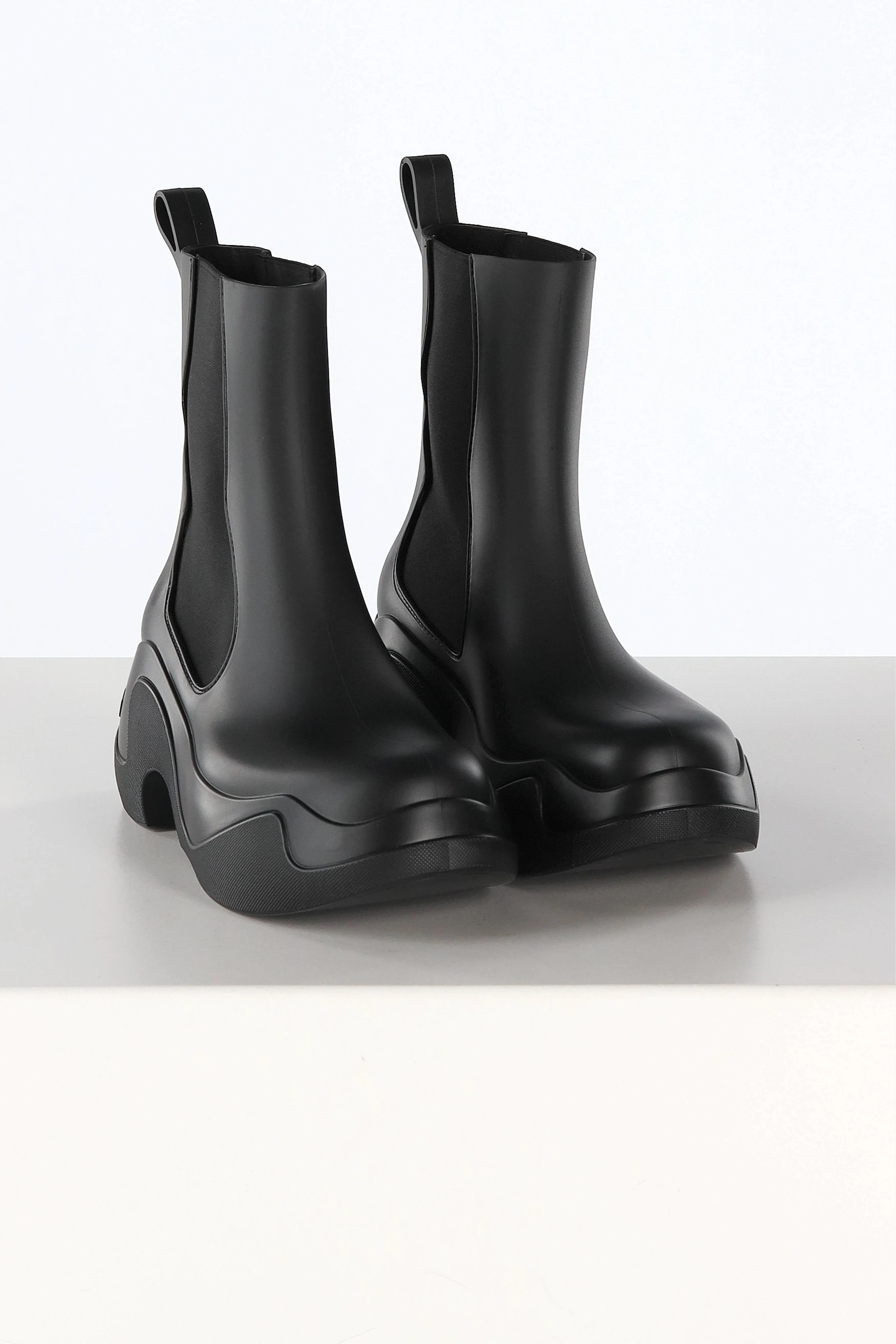 Boots PVC Recyclable in Schwarz