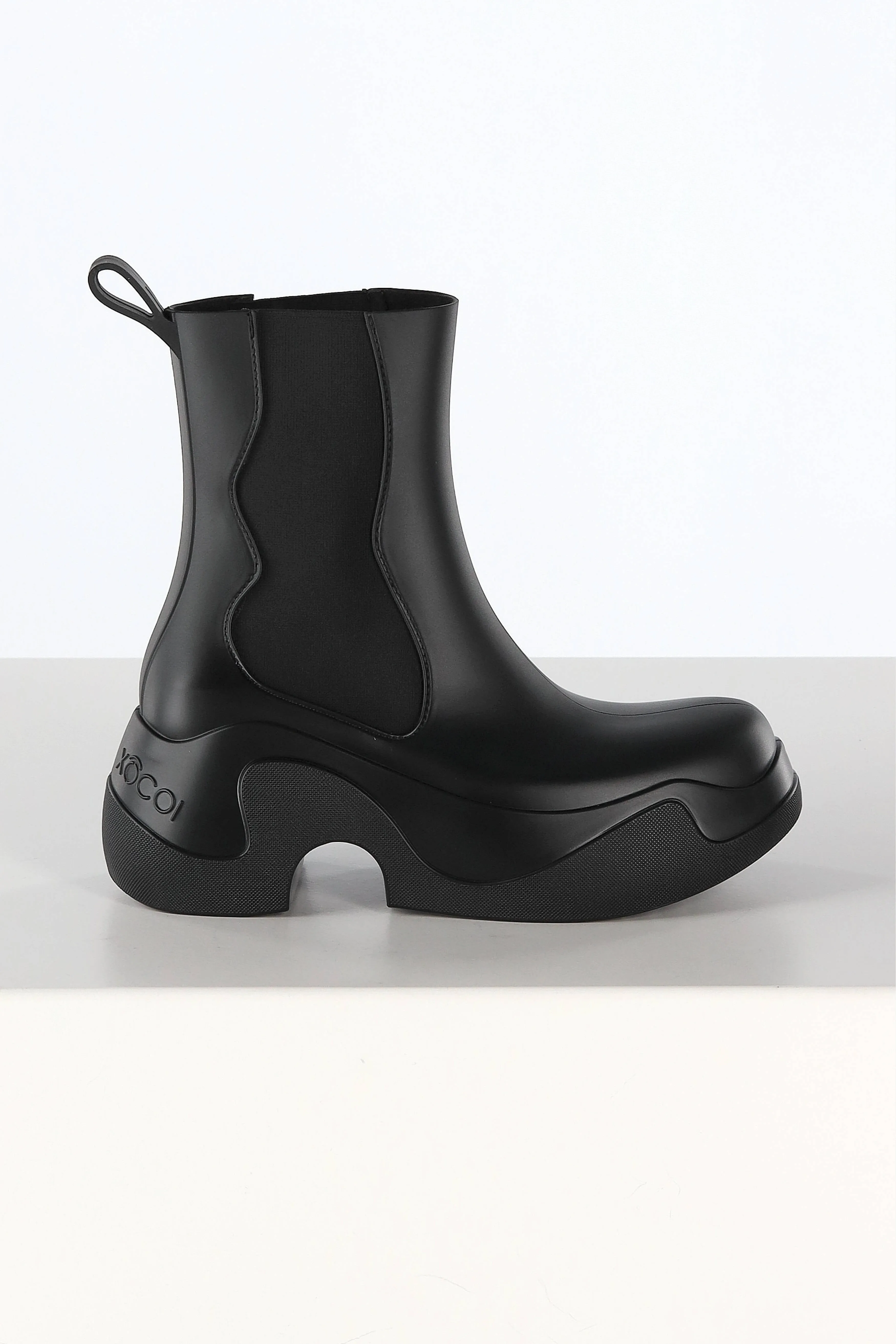 Boots PVC Recyclable in Schwarz