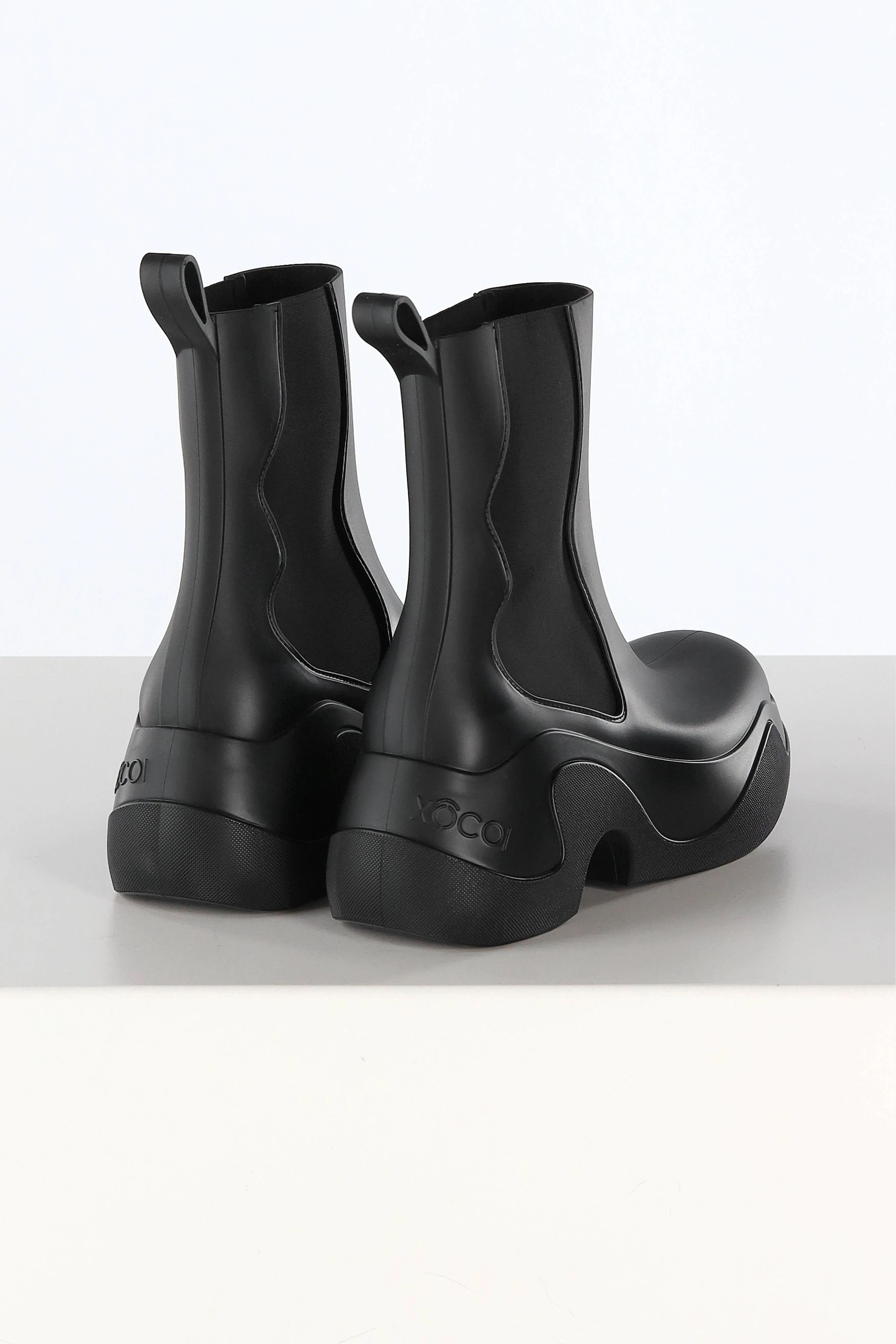 Boots PVC Recyclable in Schwarz