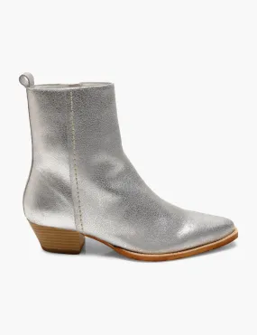 Bowers Embroidered Boots, Silver