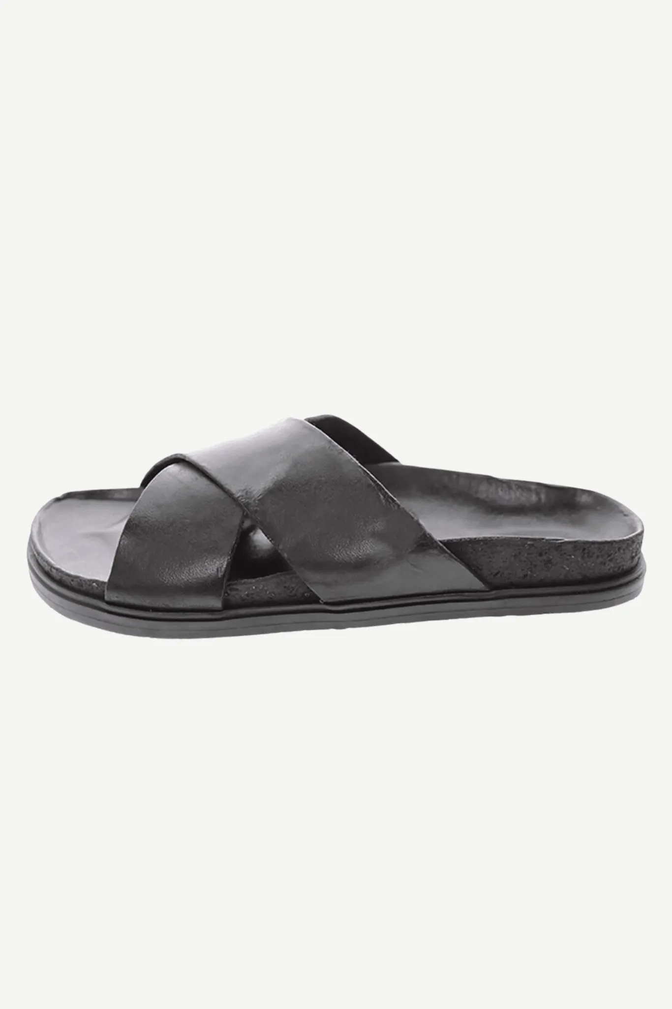 Brador Criss Cross Sandal - Black