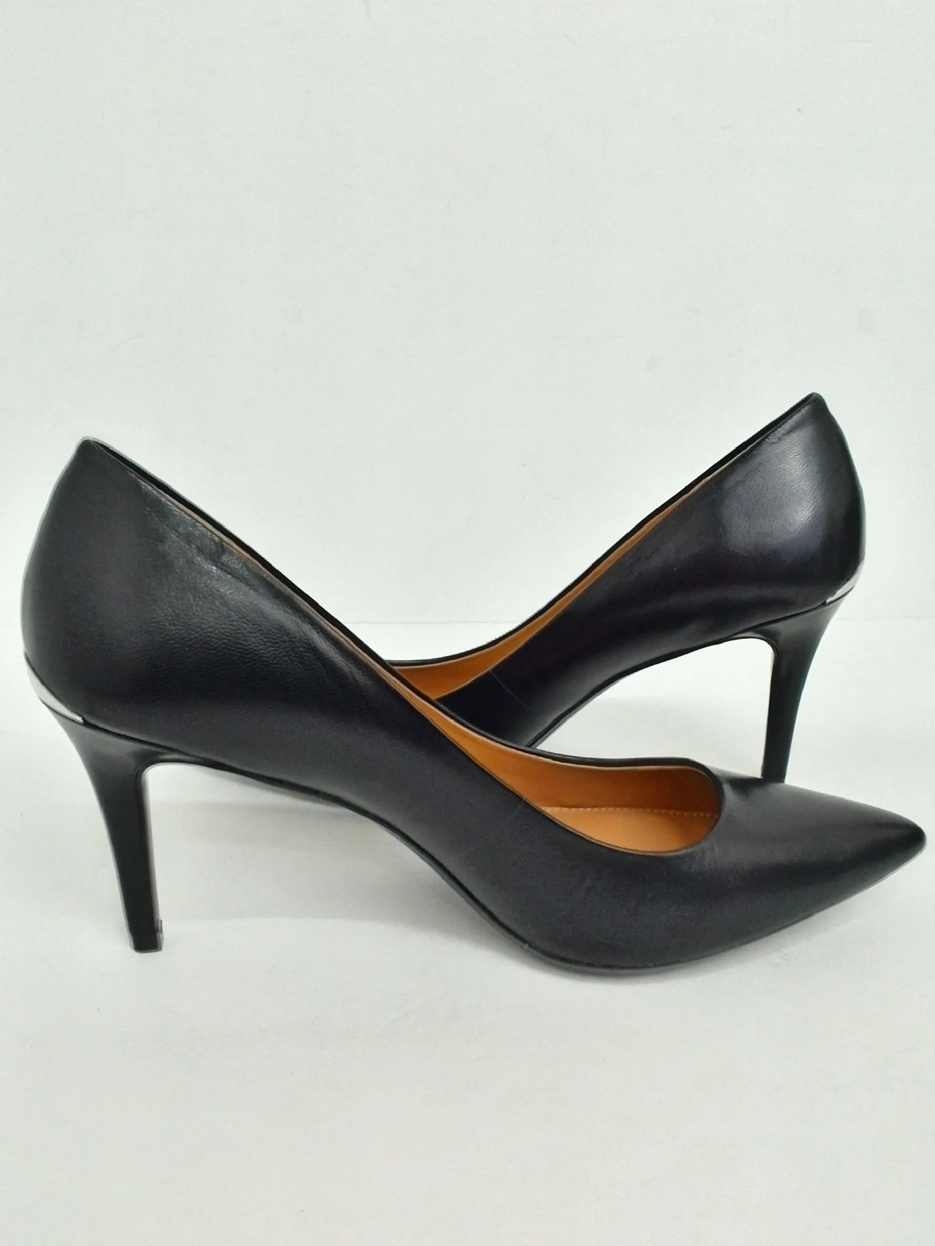 Calvin Klein Women's Black Leather Pumps Size 9 M