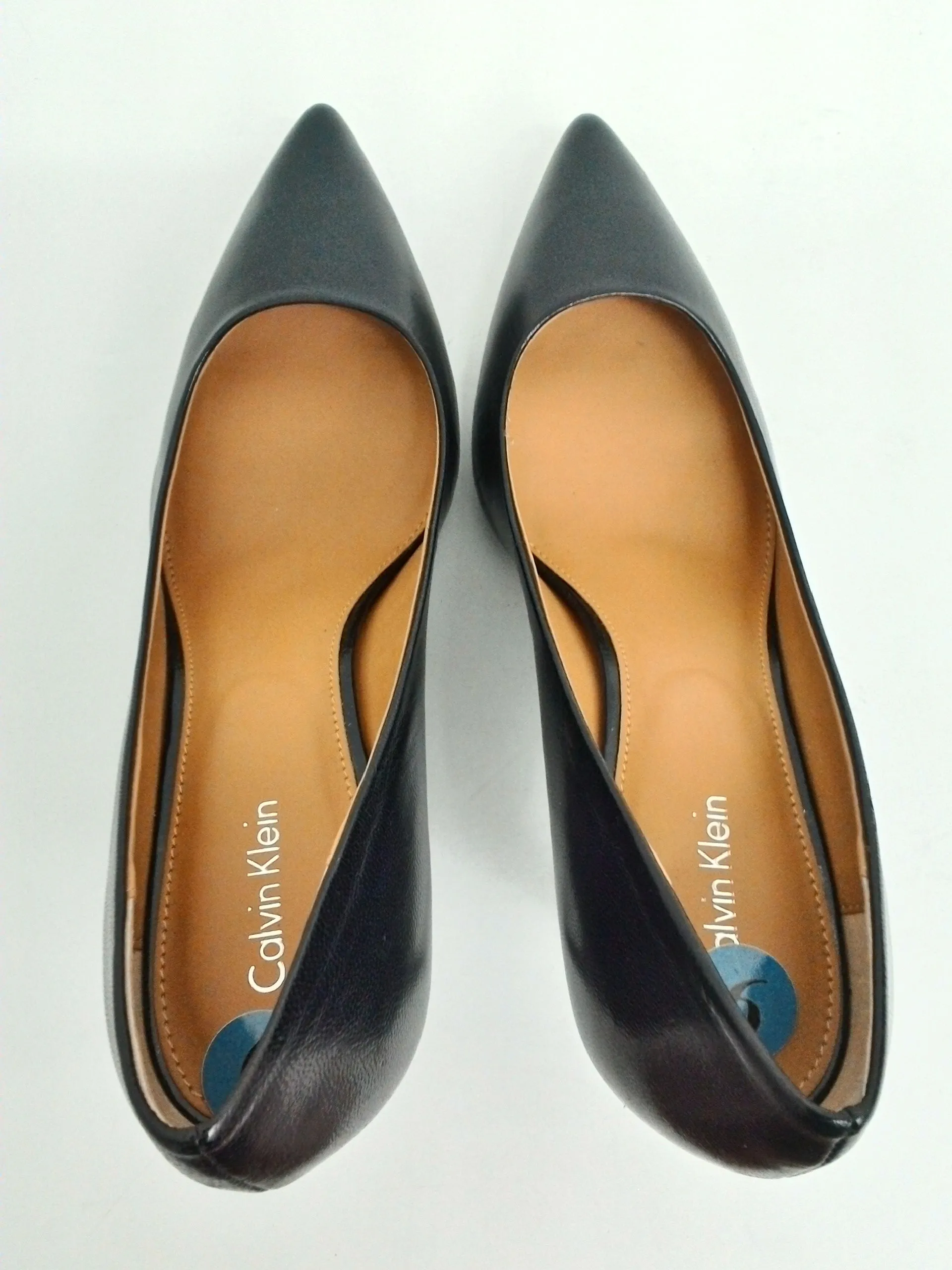 Calvin Klein Women's Black Leather Pumps Size 9 M