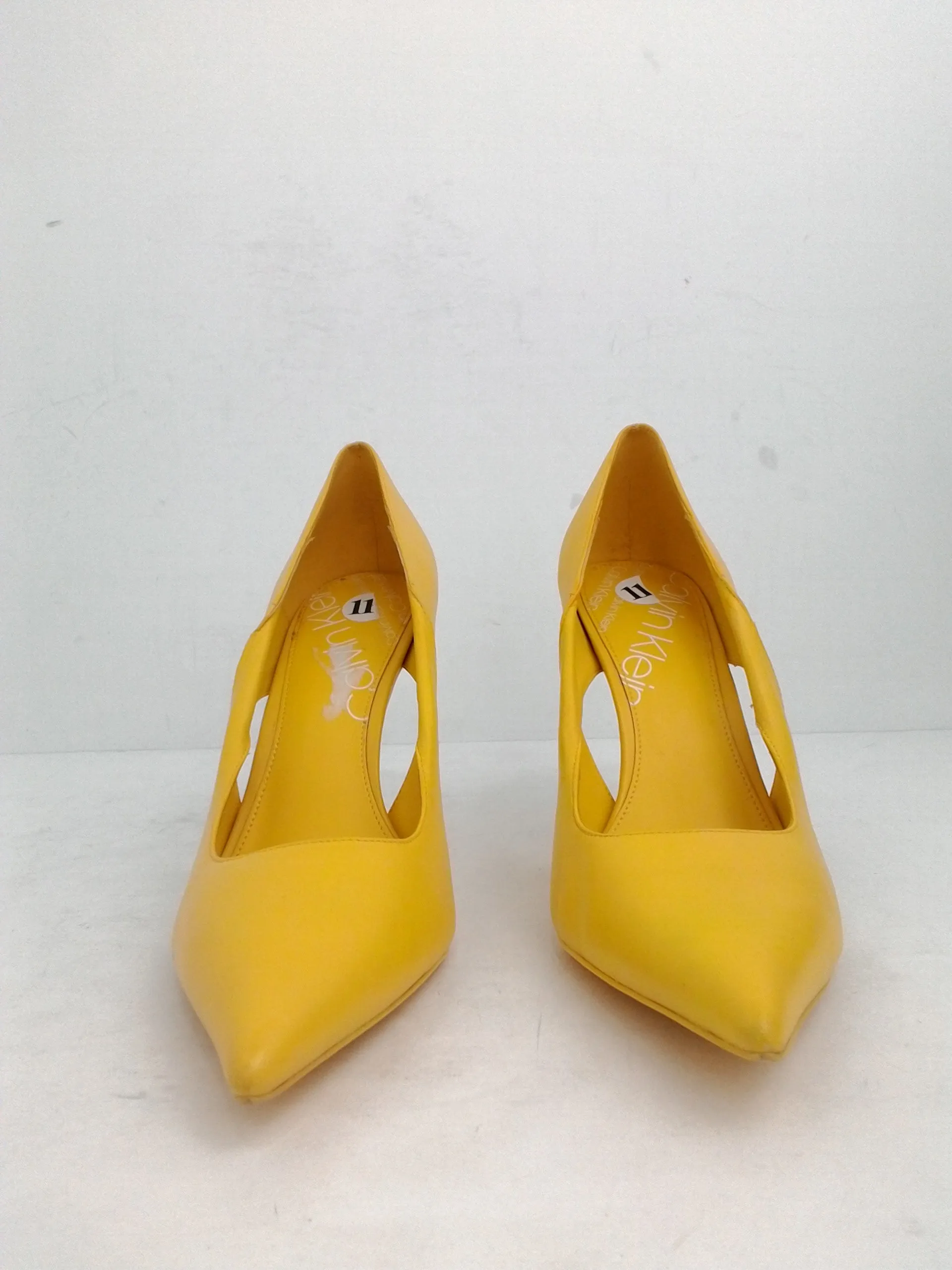 Calvin Klein Women's Monisha Yellow Heel Size 11