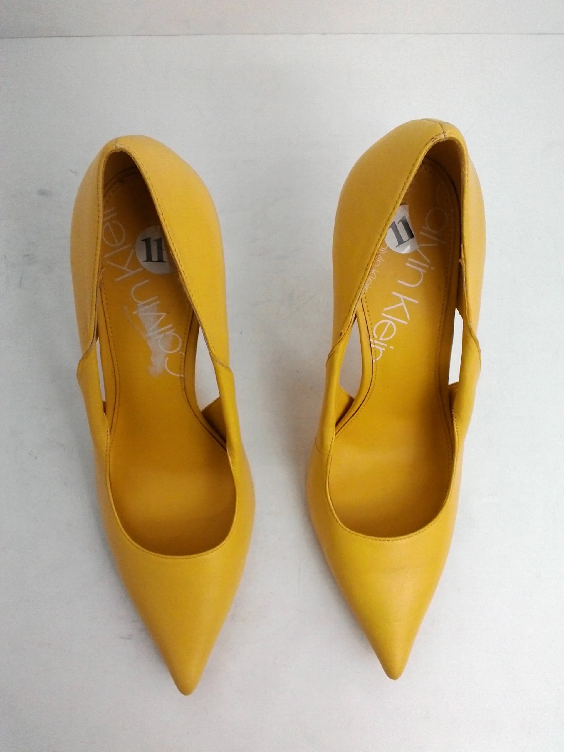 Calvin Klein Women's Monisha Yellow Heel Size 11