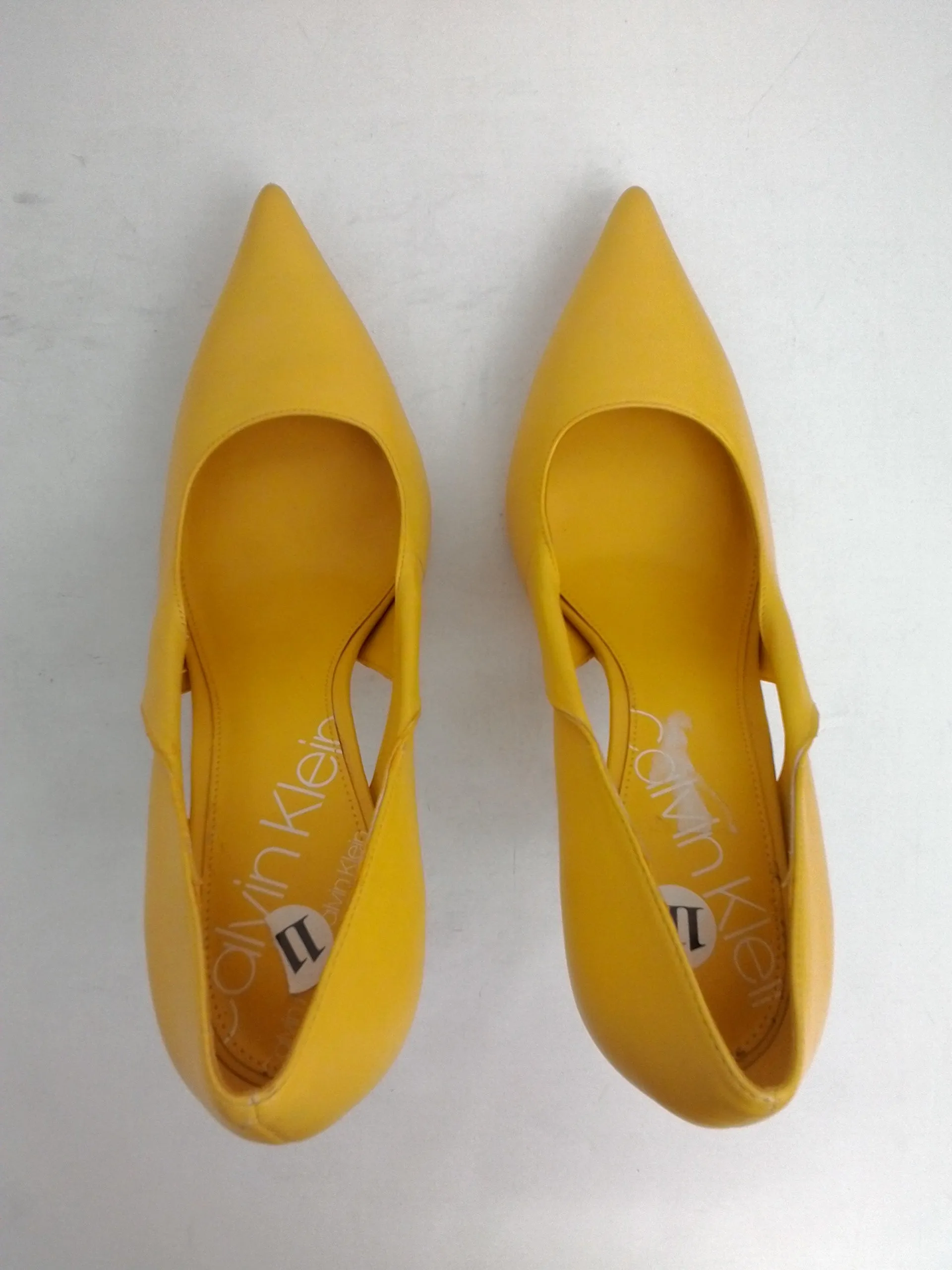 Calvin Klein Women's Monisha Yellow Heel Size 11