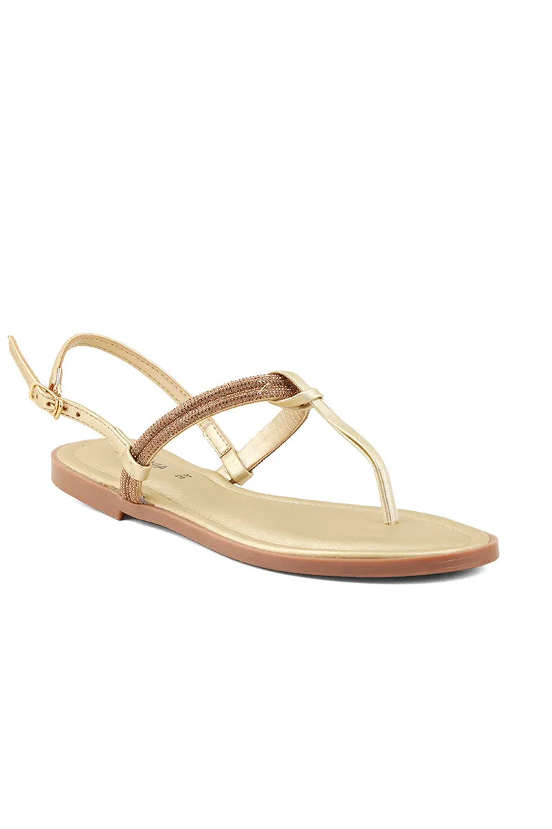 Casual Sandal I23694-Golden