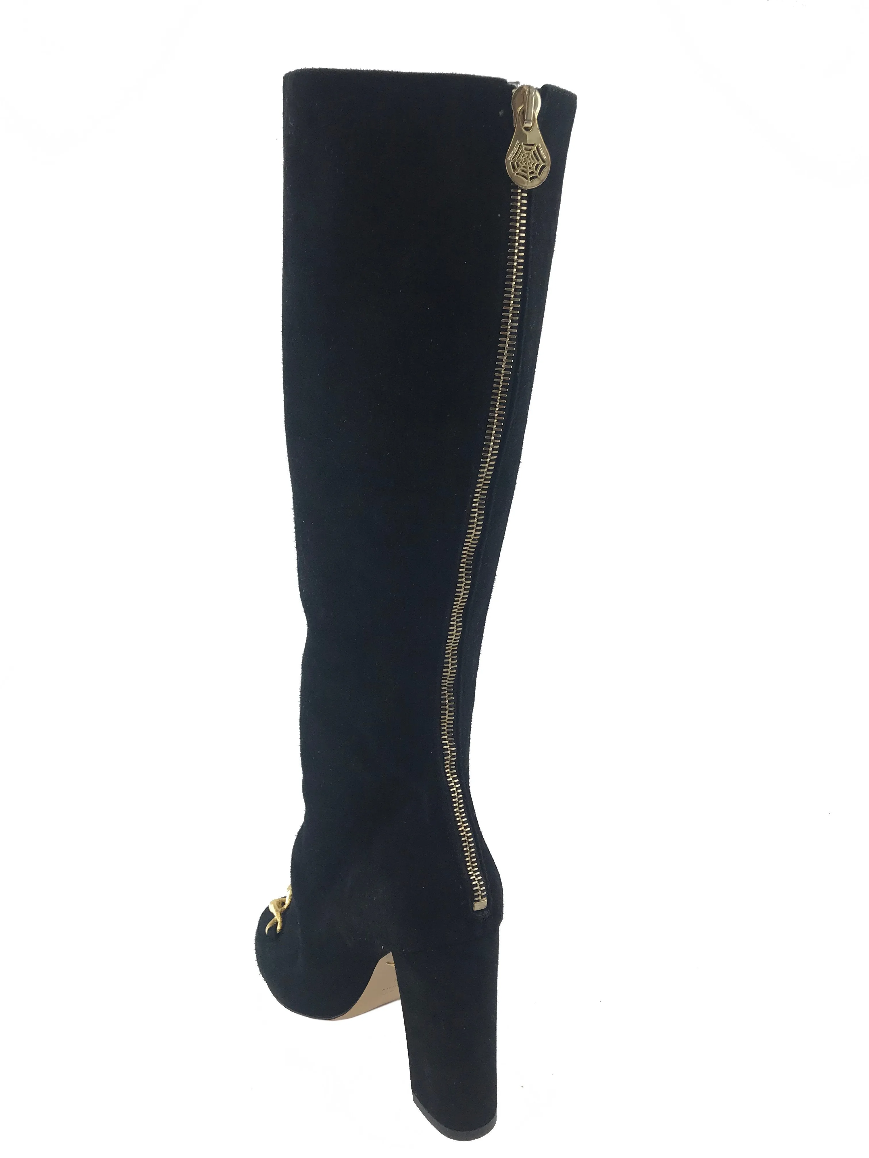 Charlotte Olympia Barbara Suede Knee High Boot Size 7.5