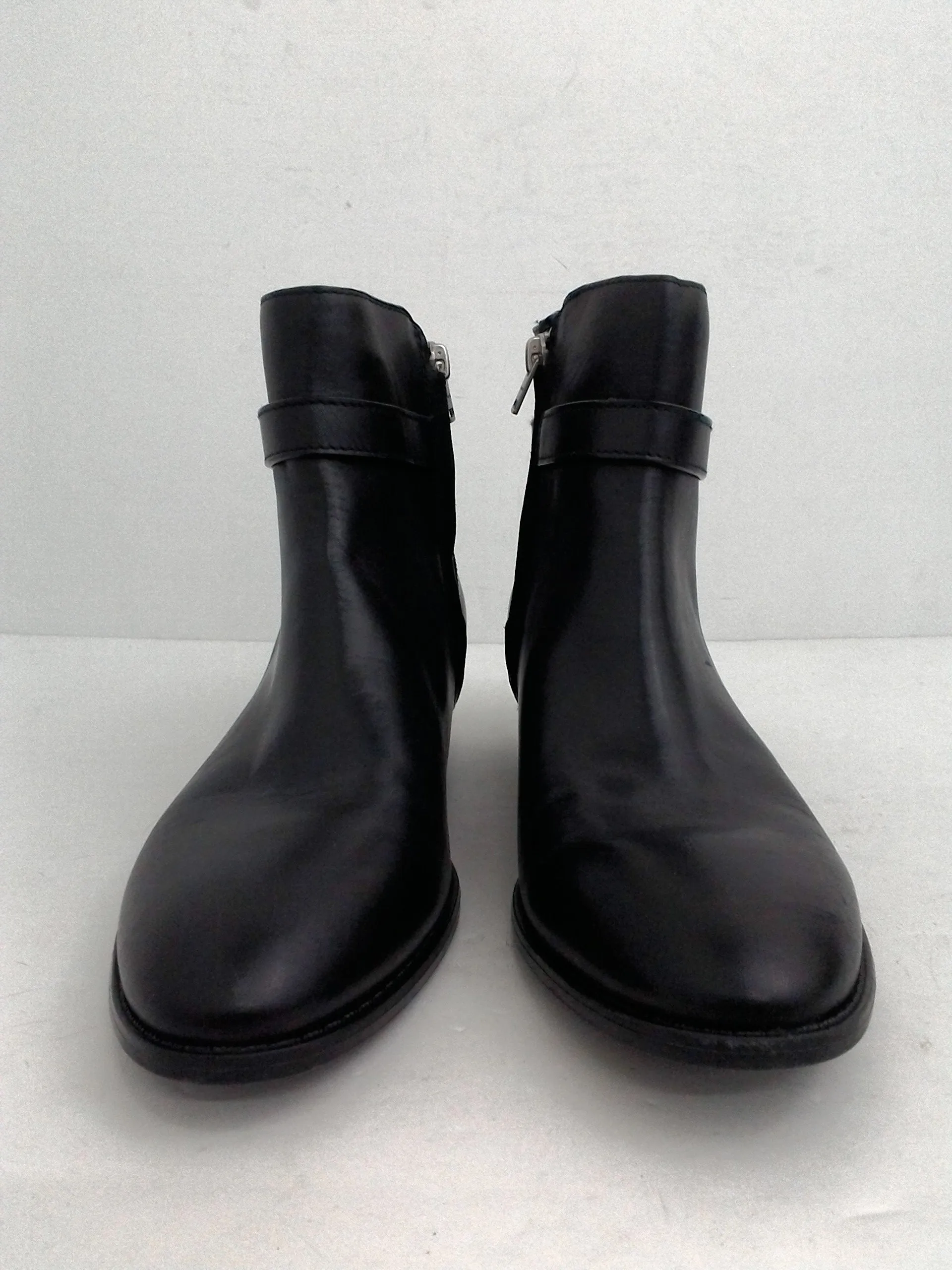 Coach Women's Black Leather Booties Size 9.5 M