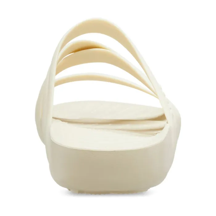 Crocs - Womens Splash Strappy Slide Sandal Bone