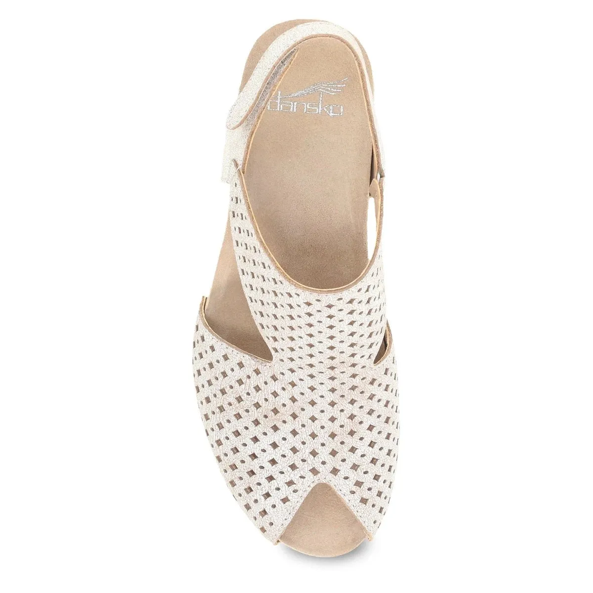 Dansko Teagan Sandal - White Vintage Leather