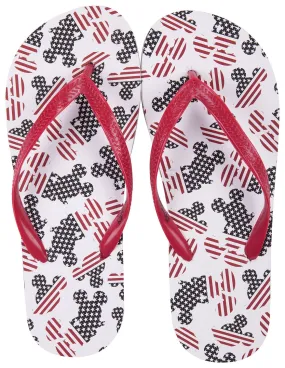 Disney Women's American Flag Mickey Flip Flop