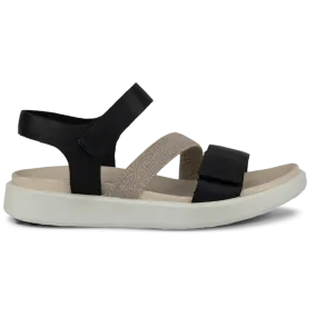 Ecco Flowt Strap Sandal - Black