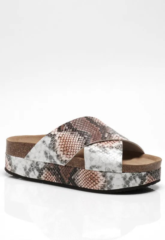 Free People - Sidelines Flatform Sandal Sienna Snake